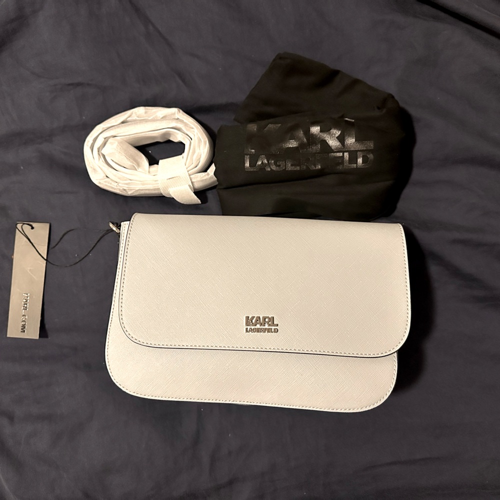 Karl Lagerfeld leather shoulder bag